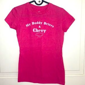 Pink Chevy Tshirt Rue 21 small